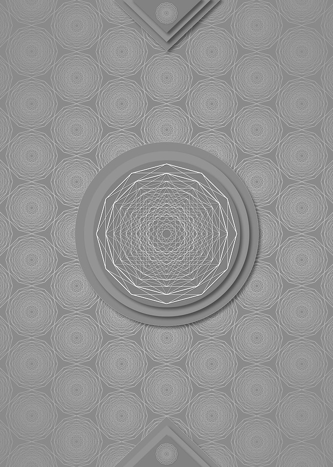 Gray Geometric Glyph Rune