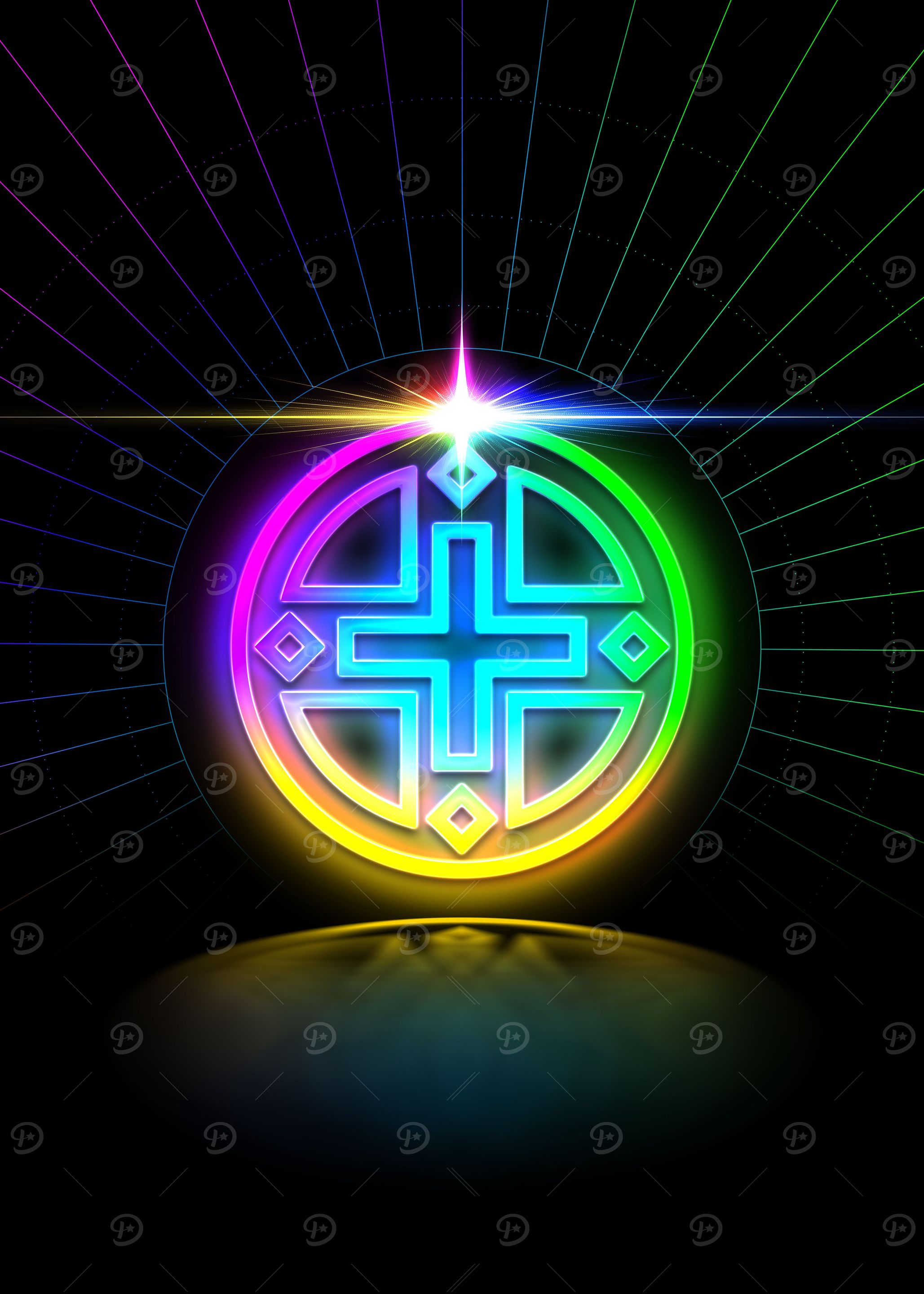 Prismatic Neon Magic Seal