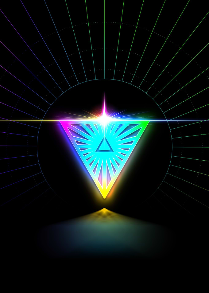 Neon Glyph Mandala Rune