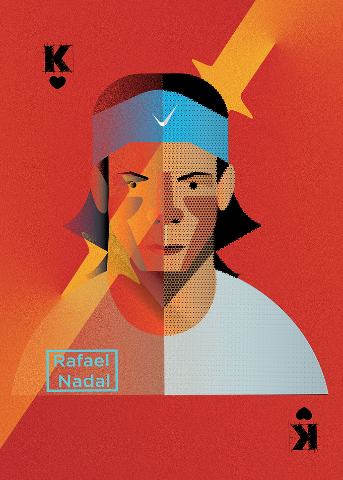 Rafael Nadal portrait art