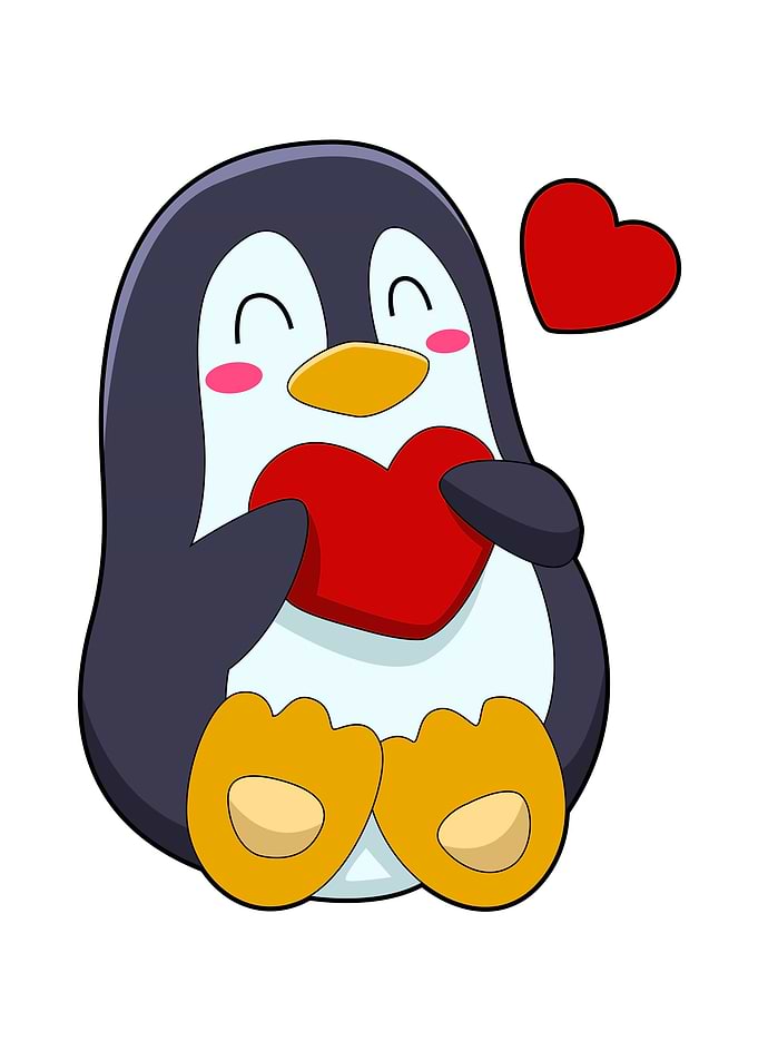 Penguin Beak Heart