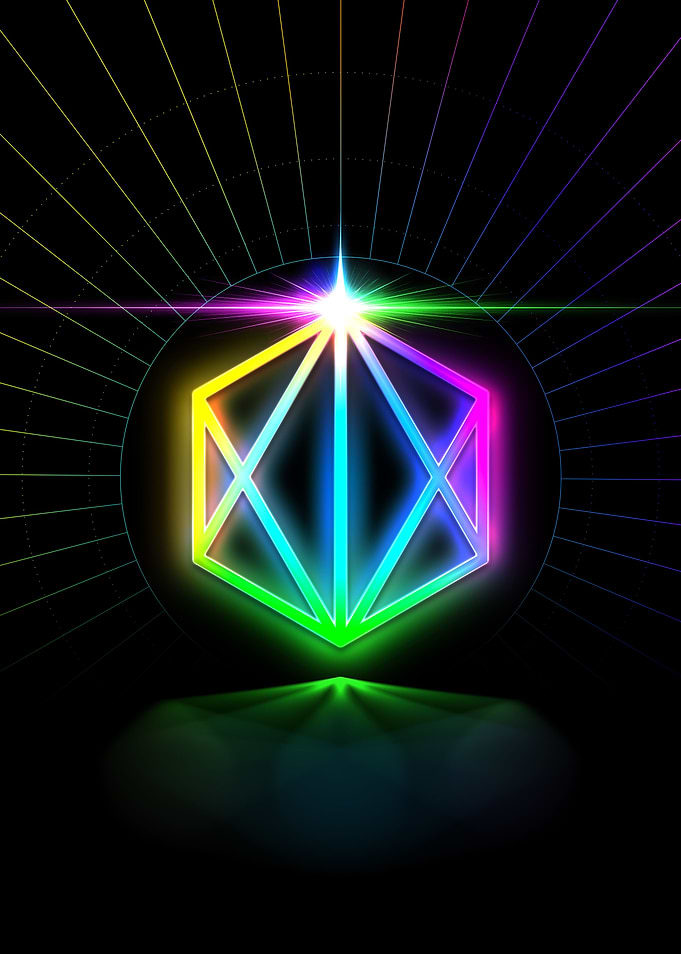 Neon Glyph Mandala Rune