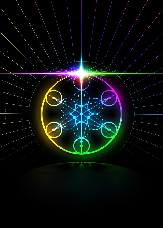 Neon Glyph Mandala Rune