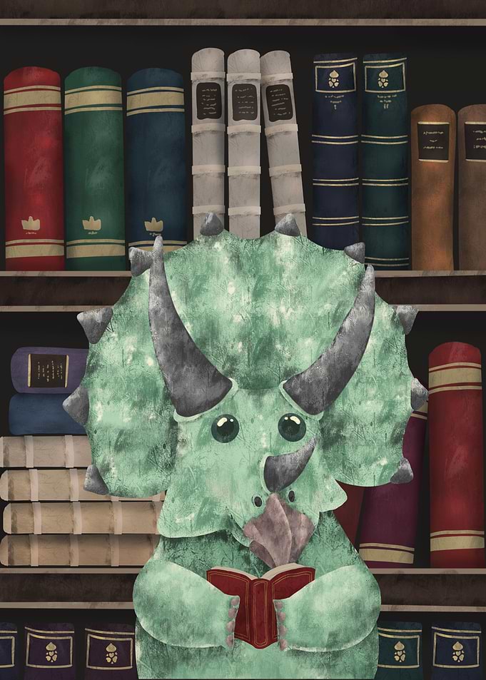 Dinosaur Book Lover