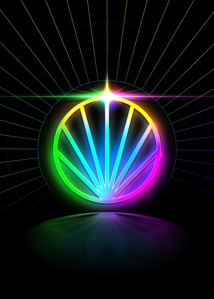 Neon Glyph Mandala Rune