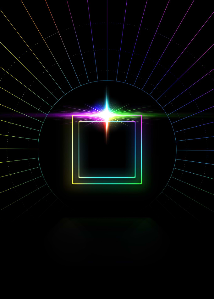 Neon Glyph Mandala Rune