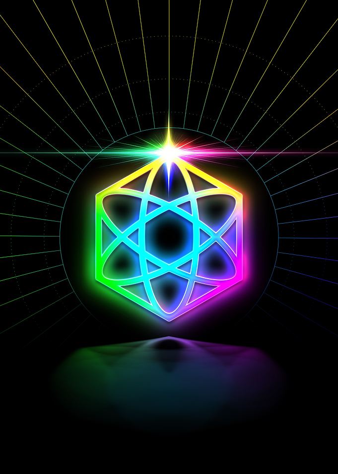 Neon Glyph Mandala Rune
