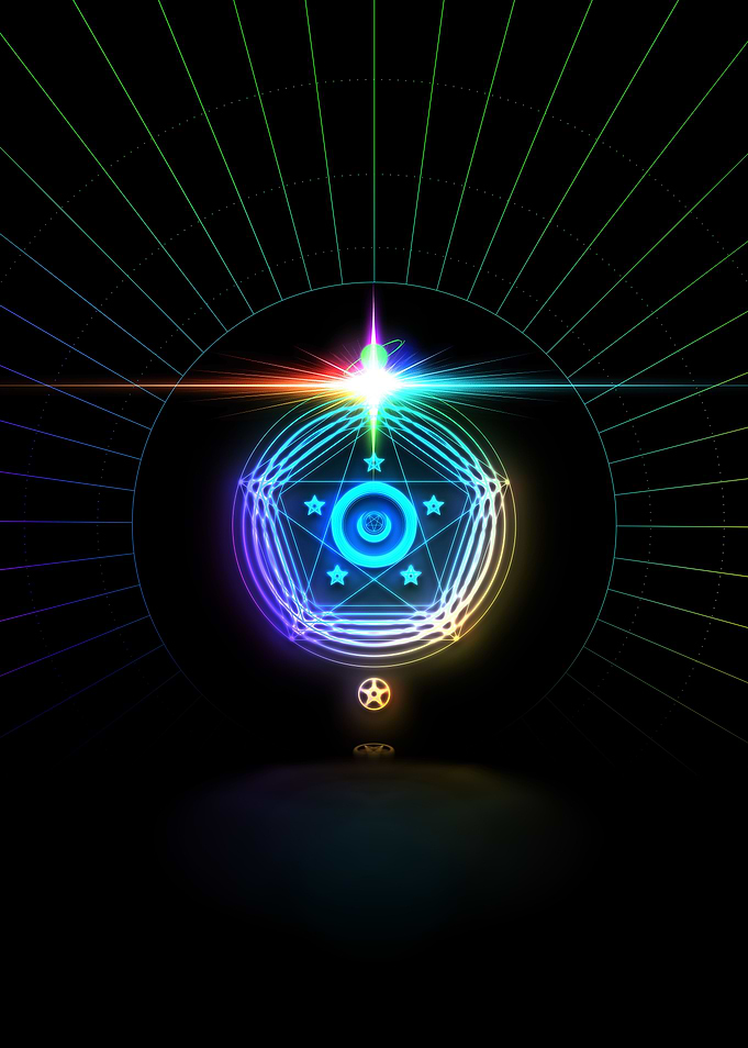Neon Glyph Mandala Rune