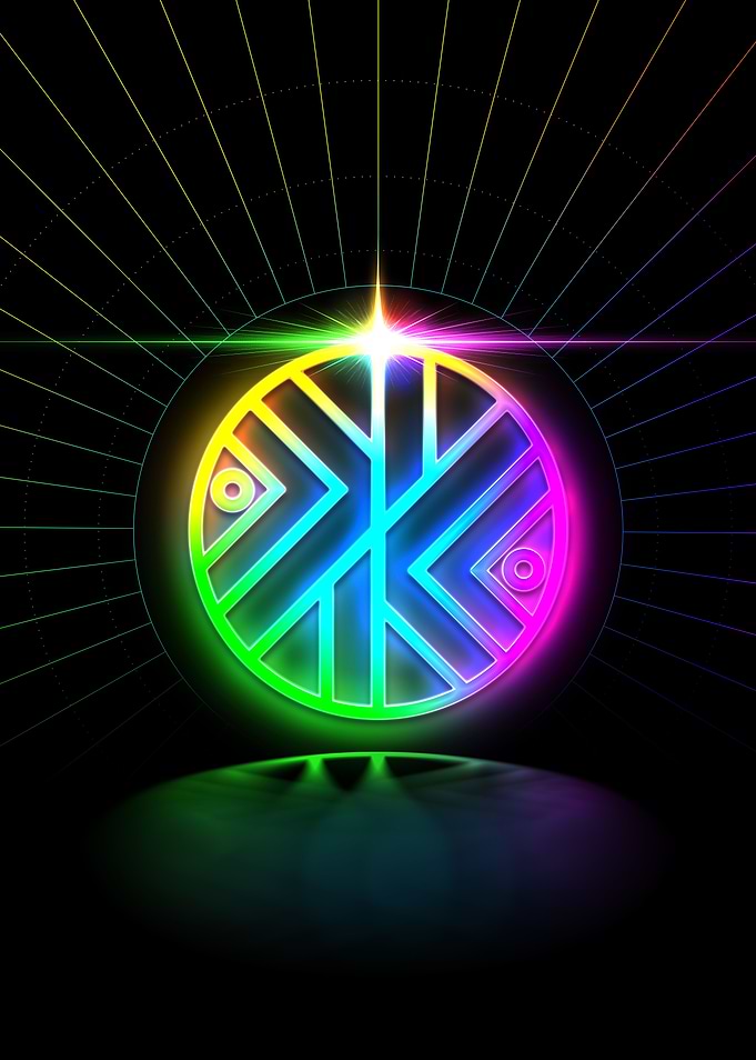Prismatic Neon Magic Seal