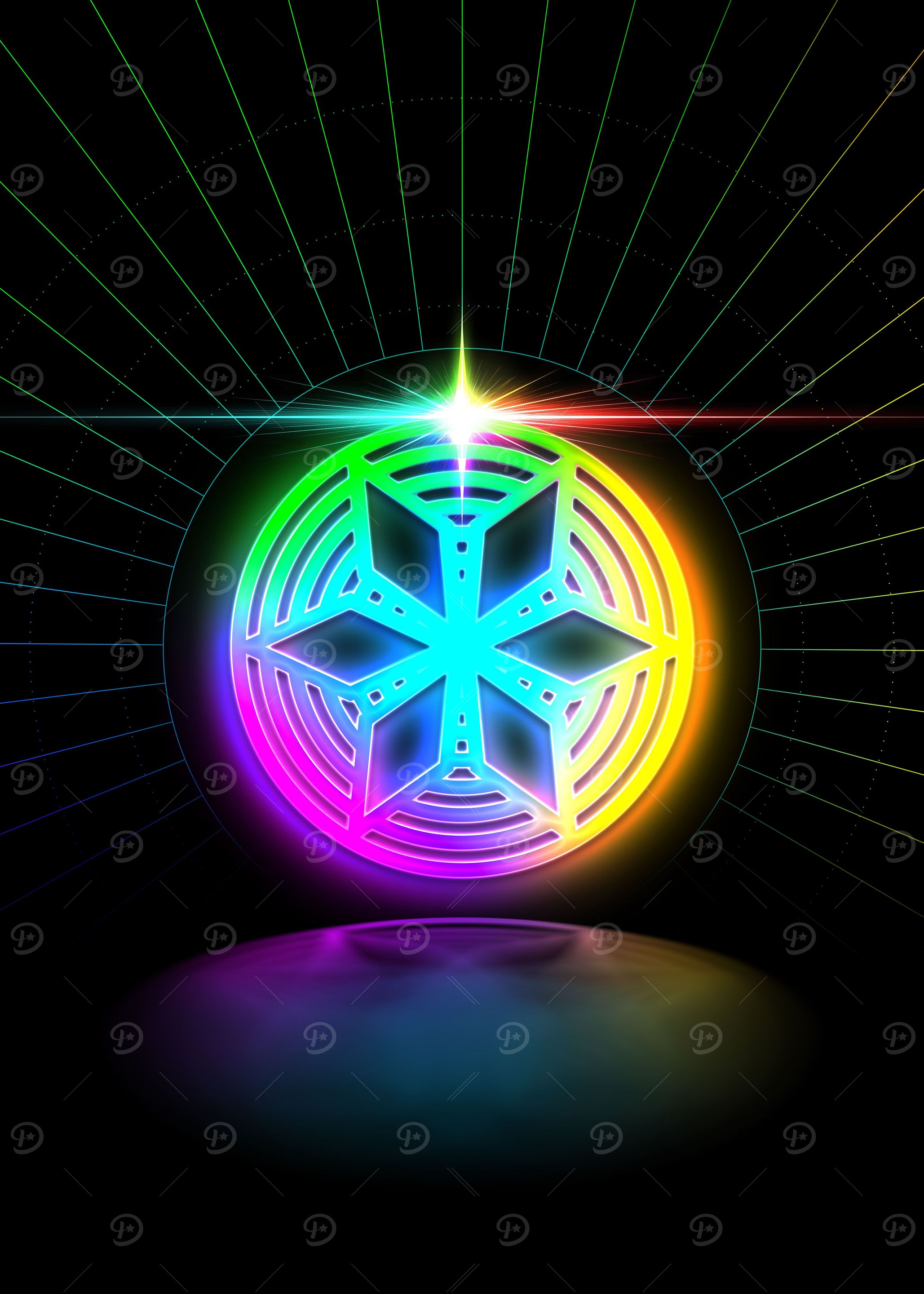 Prismatic Neon Magic Seal