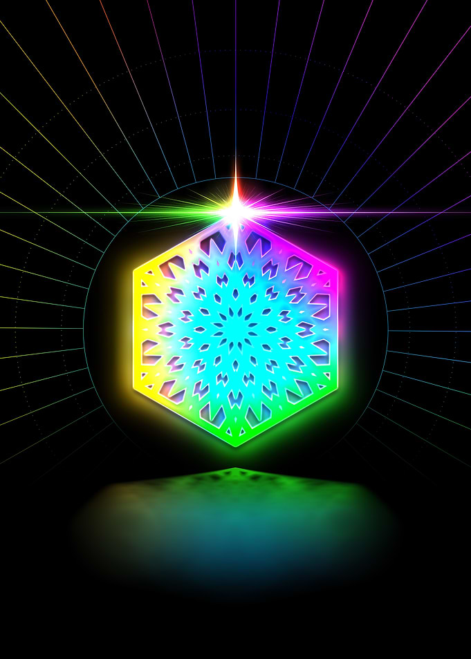 Neon Glyph Mandala Rune