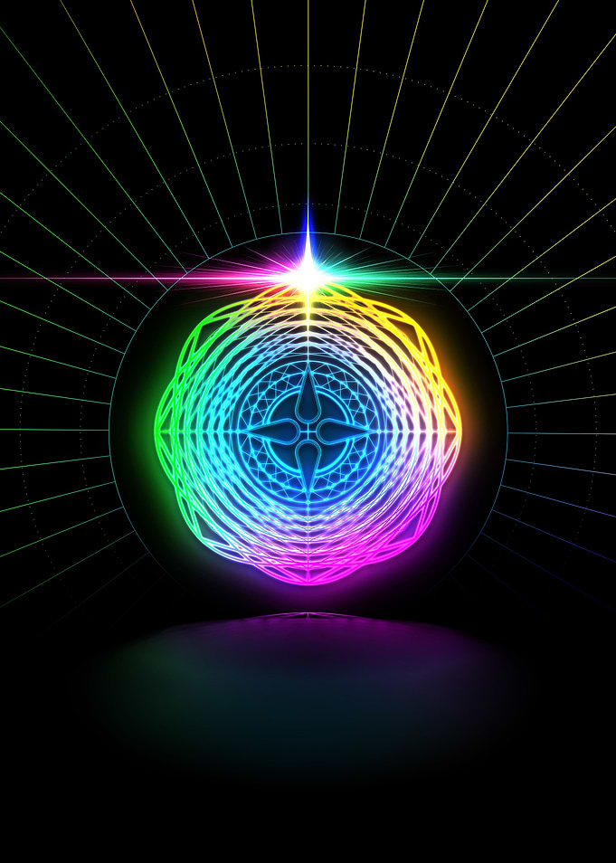 Prismatic Neon Magic Seal