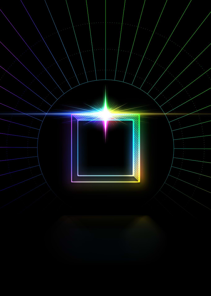 Neon Glyph Mandala Rune
