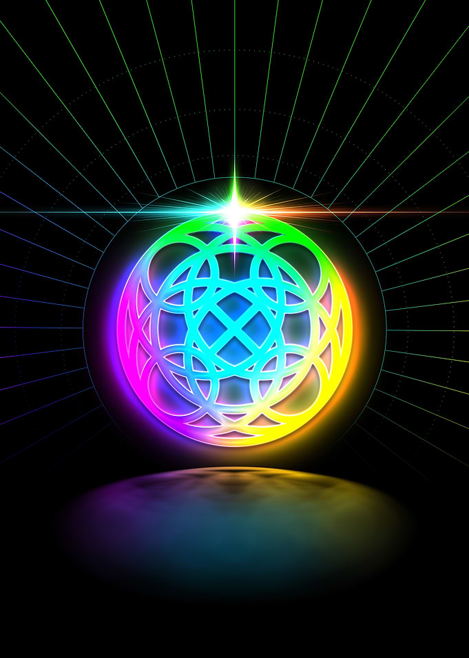 Neon Geometric Glyph Rune