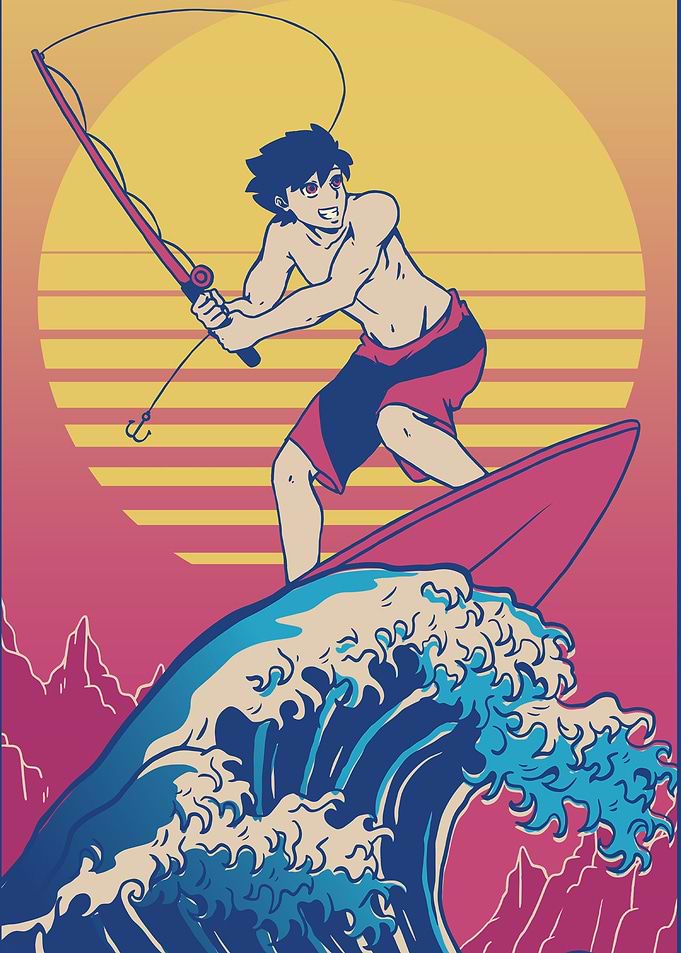 Fishing Anime Boy