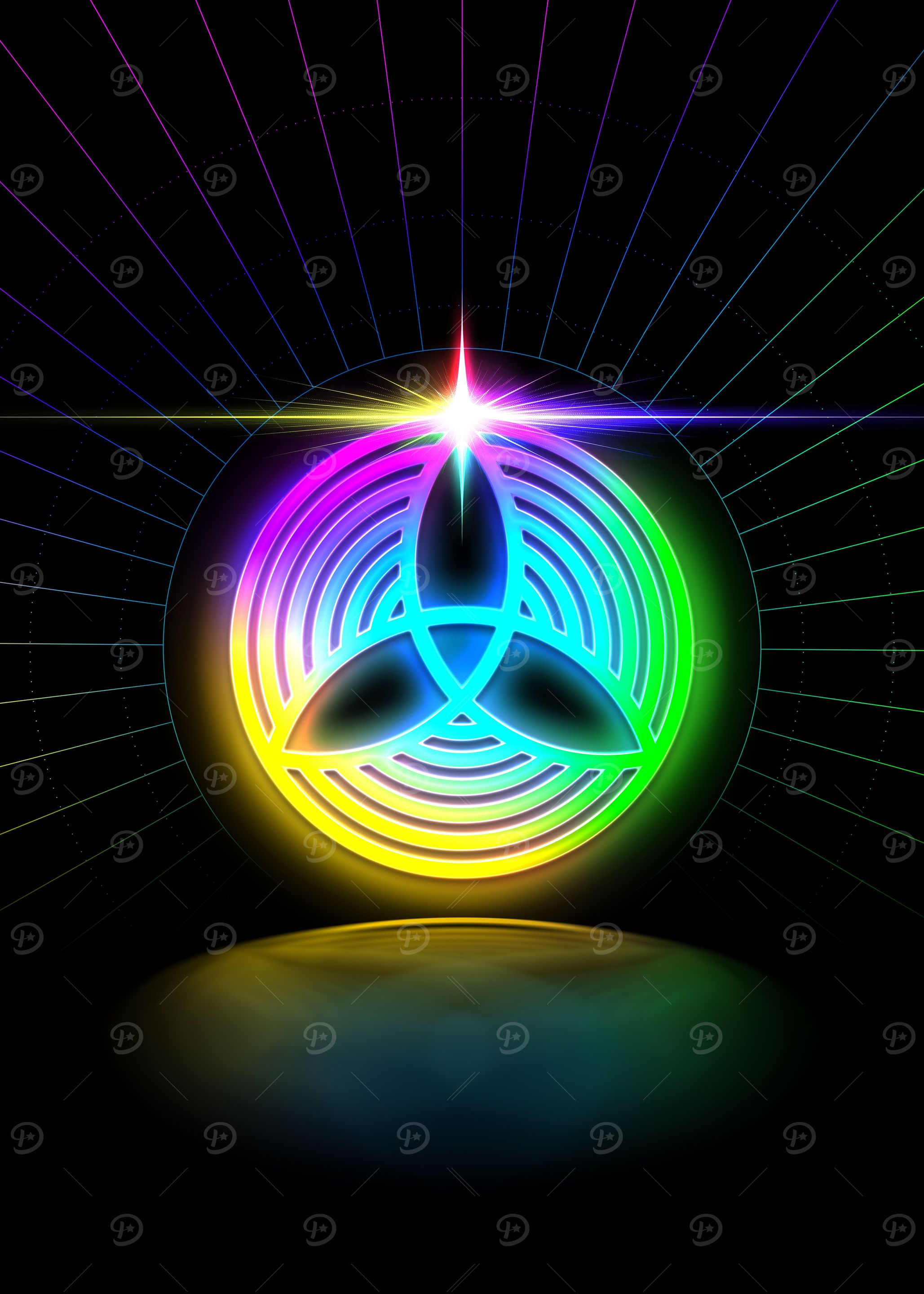 Prismatic Neon Magic Seal