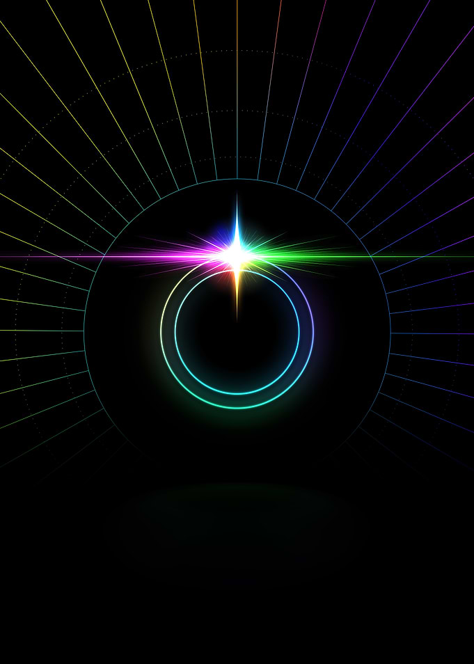 Neon Glyph Mandala Rune