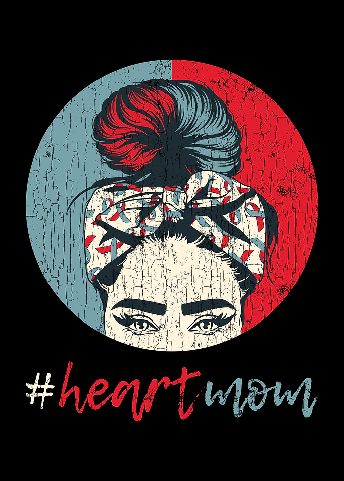 Heart Mom CHD Apparel Cong