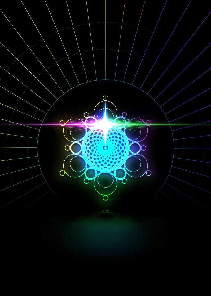 Neon Glyph Mandala Rune