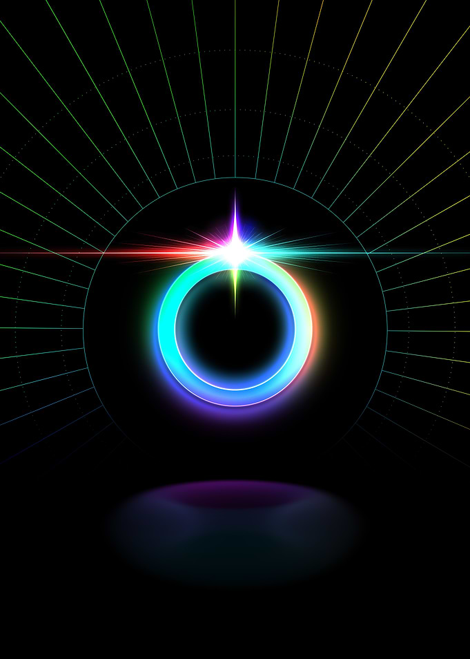 Neon Glyph Mandala Rune
