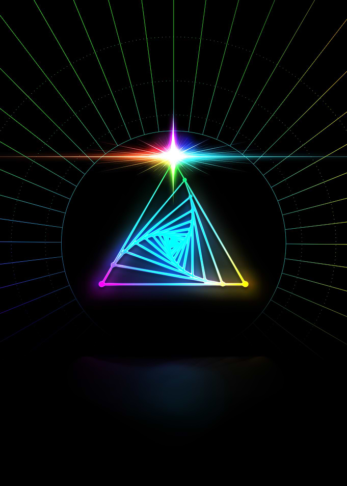 Neon Glyph Mandala Rune