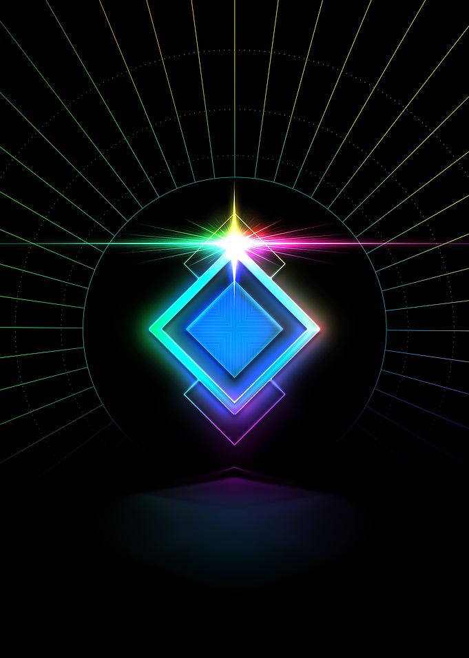 Neon Glyph Mandala Rune