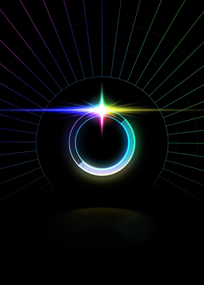 Neon Glyph Mandala Rune