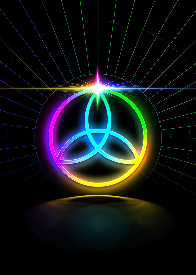 Neon Geometric Glyph Rune