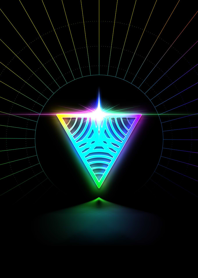 Neon Glyph Mandala Rune