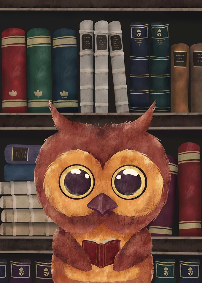 Owl Book Lover