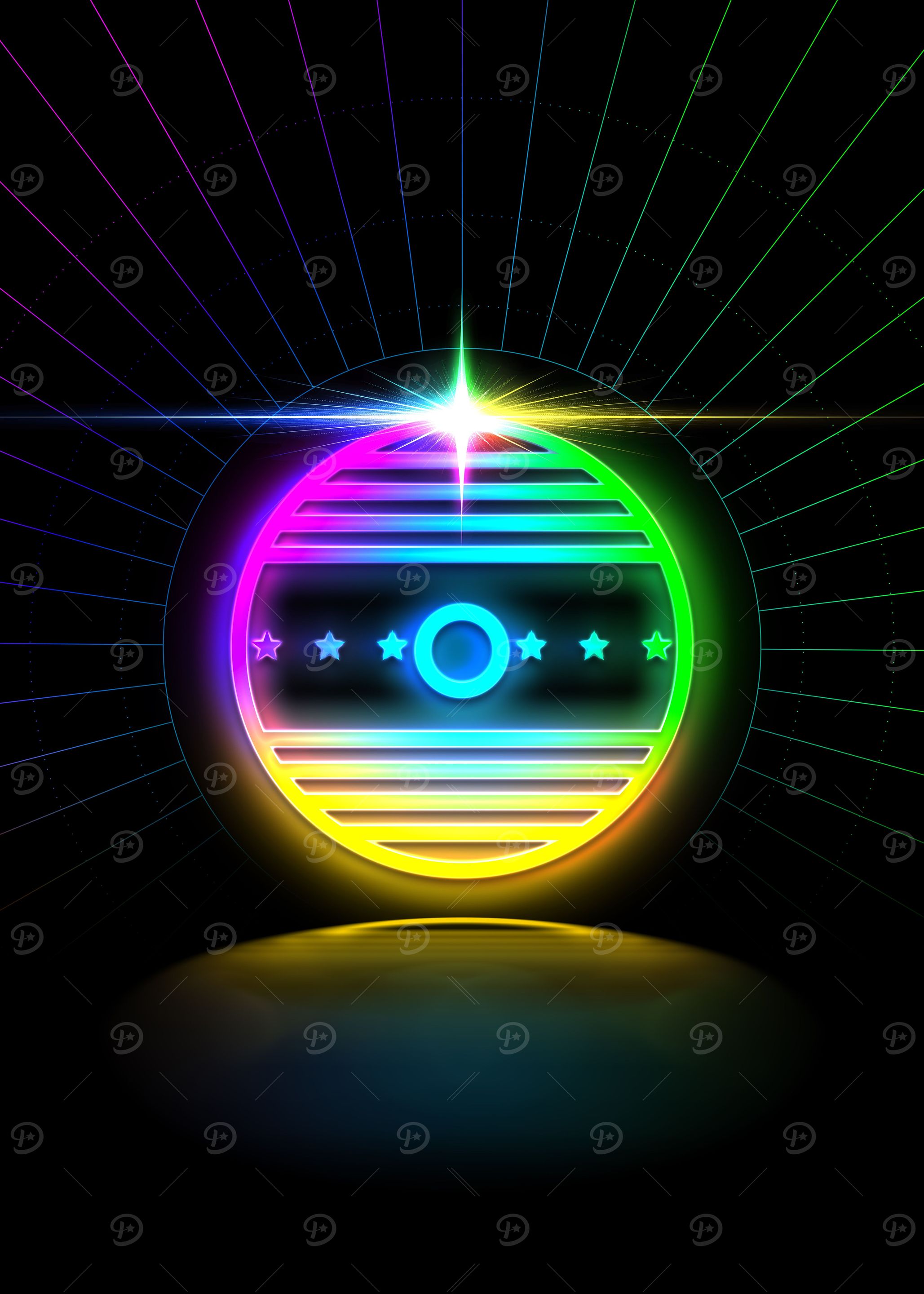 Prismatic Neon Magic Seal