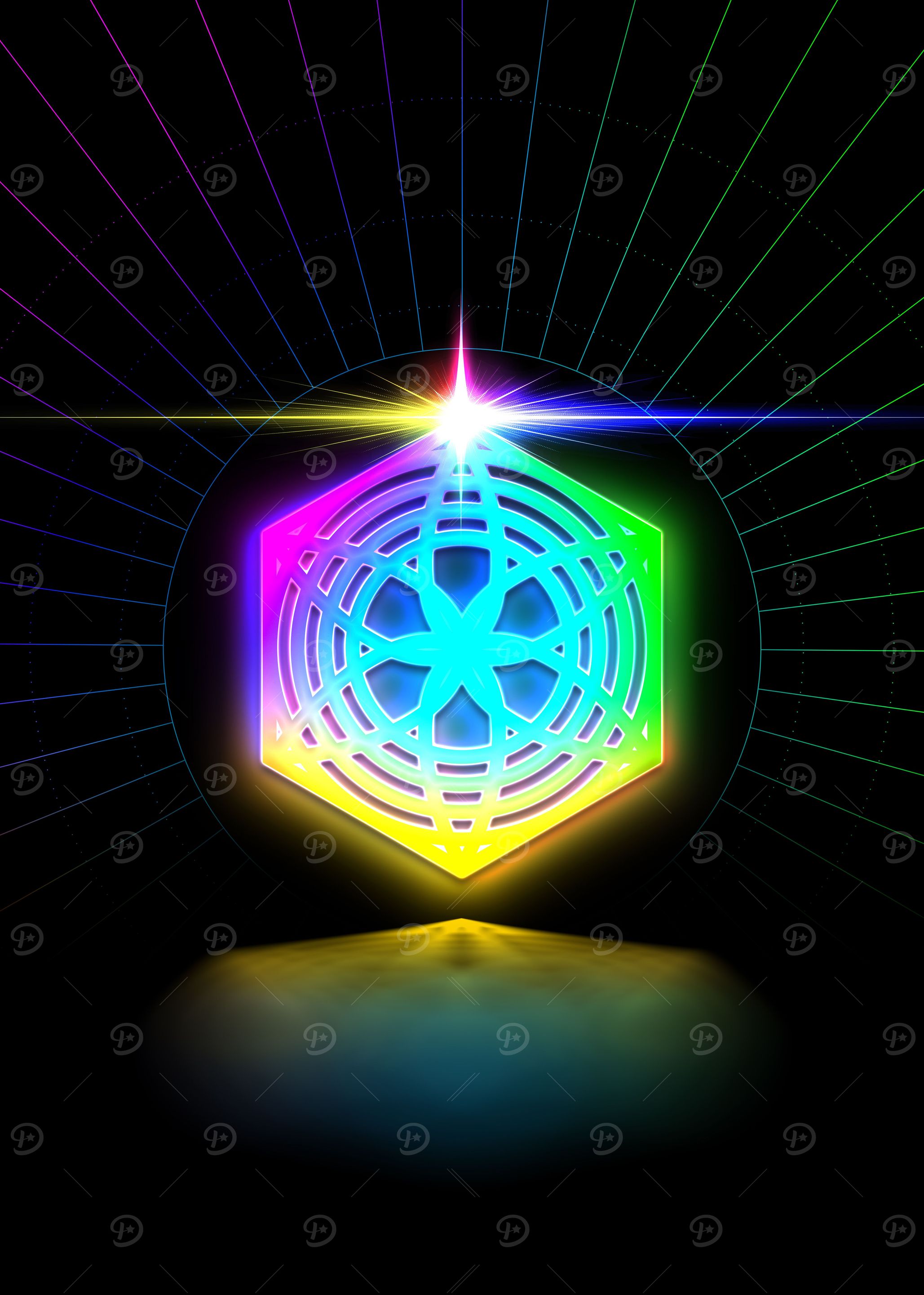 Prismatic Neon Magic Seal