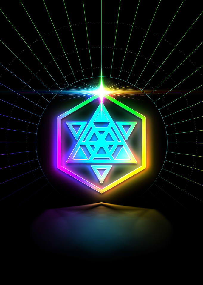 Prismatic Neon Magic Seal