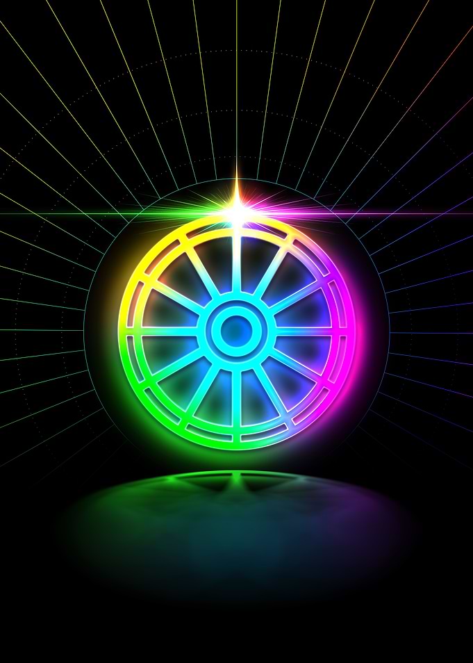 Neon Glyph Mandala Rune