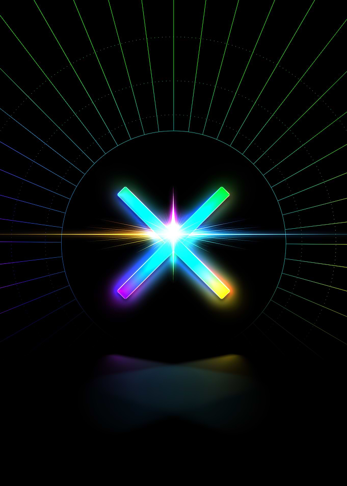 Neon Glyph Mandala Rune