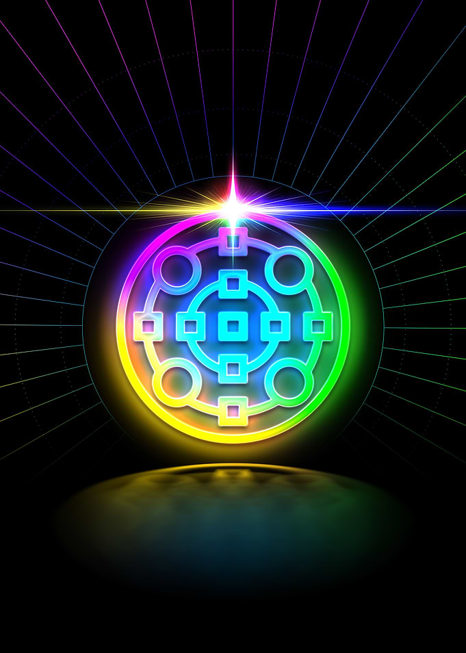 Prismatic Neon Magic Seal