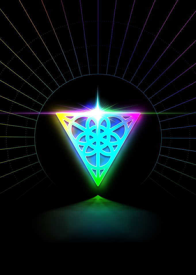 Neon Glyph Mandala Rune