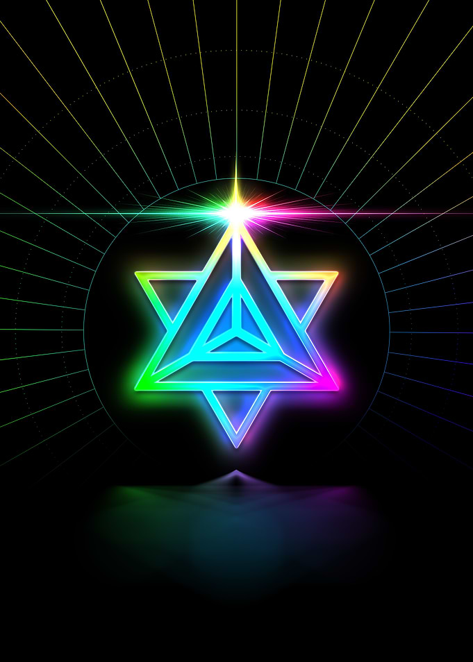 Neon Glyph Mandala Rune