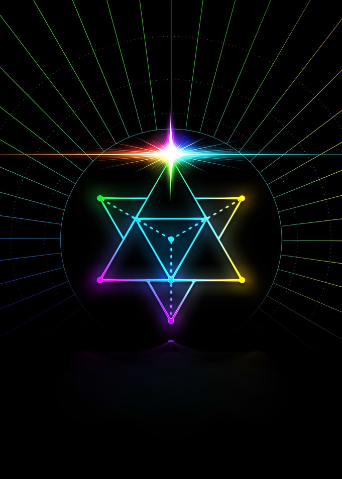 Neon Geometric Glyph Rune