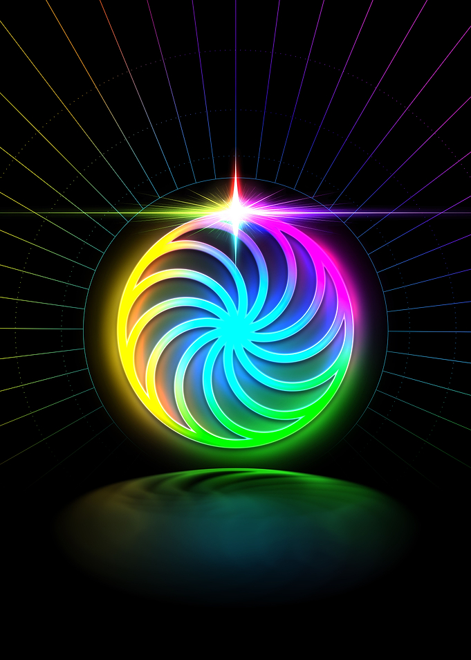 Neon Geometric Glyph Rune