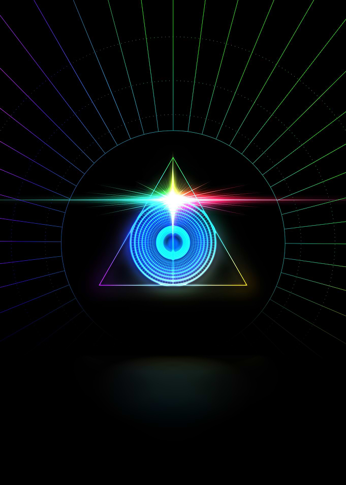 Neon Glyph Mandala Rune