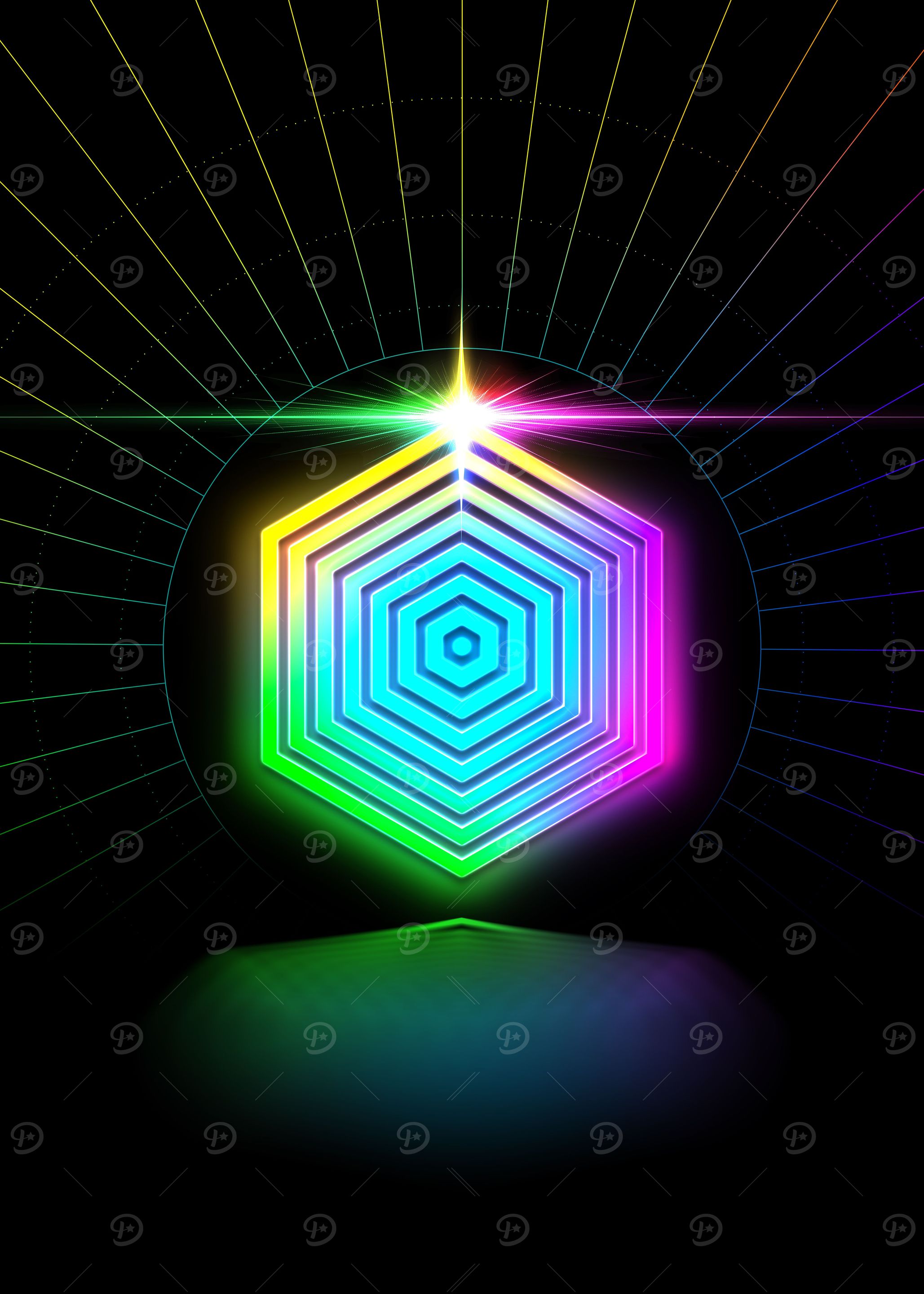 Prismatic Neon Magic Seal