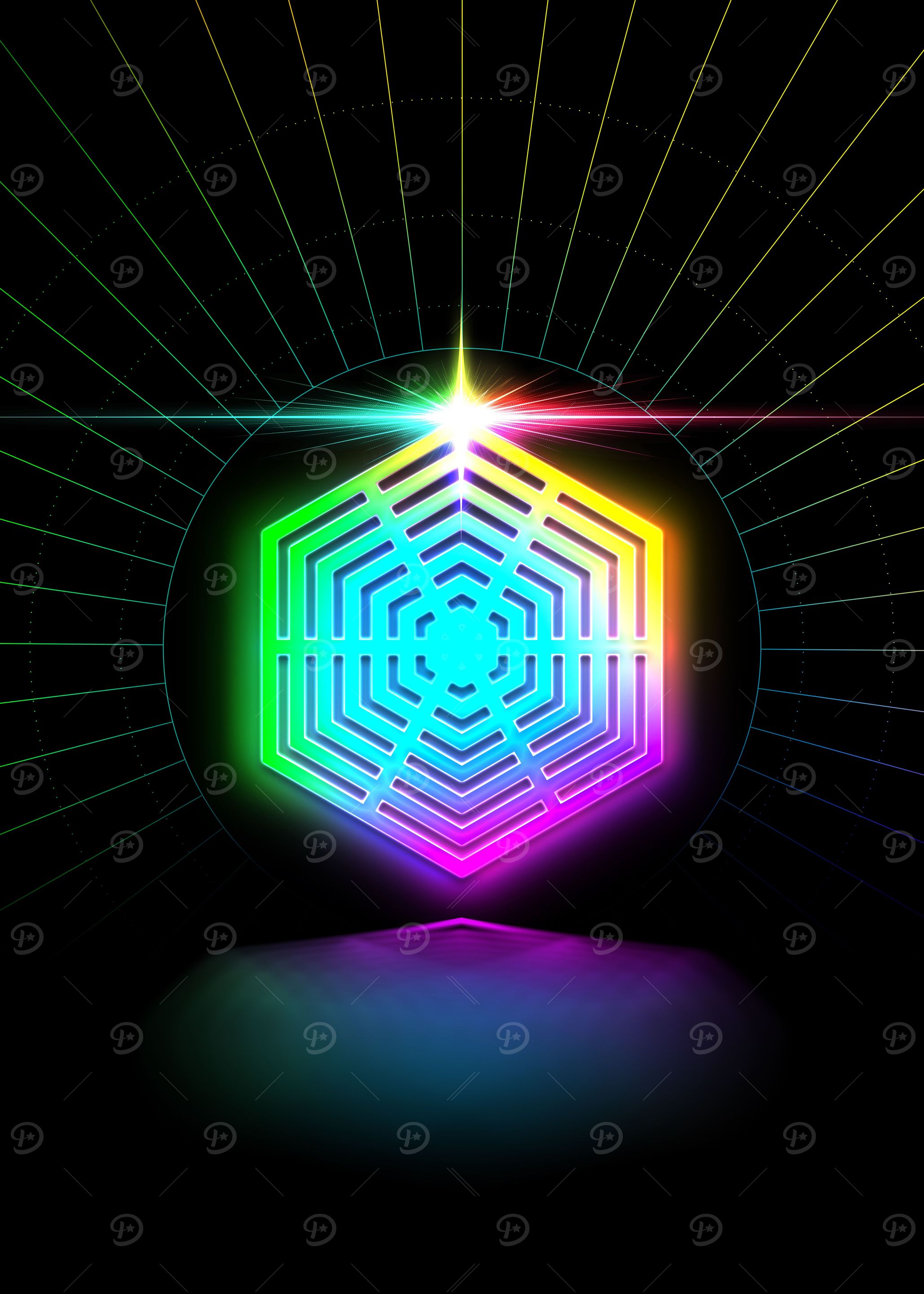Prismatic Neon Magic Seal