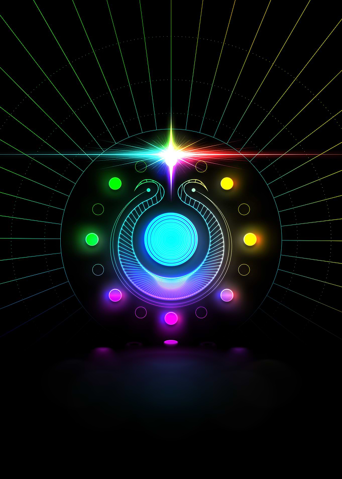 Prismatic Neon Magic Seal
