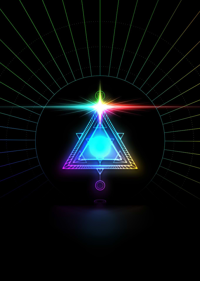 Neon Glyph Mandala Rune