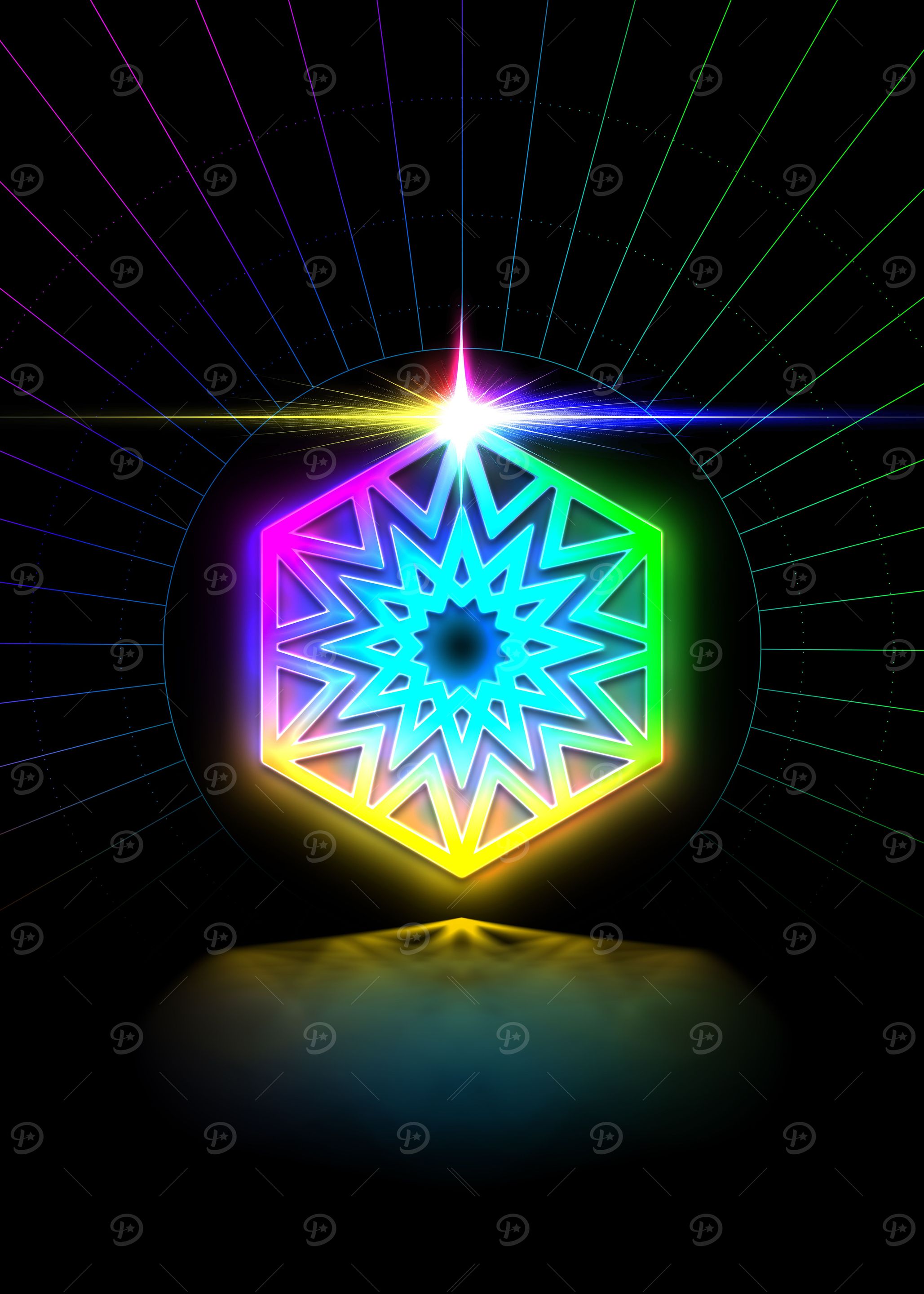 Prismatic Neon Magic Seal