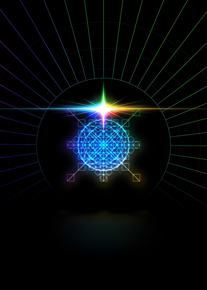 Neon Glyph Mandala Rune