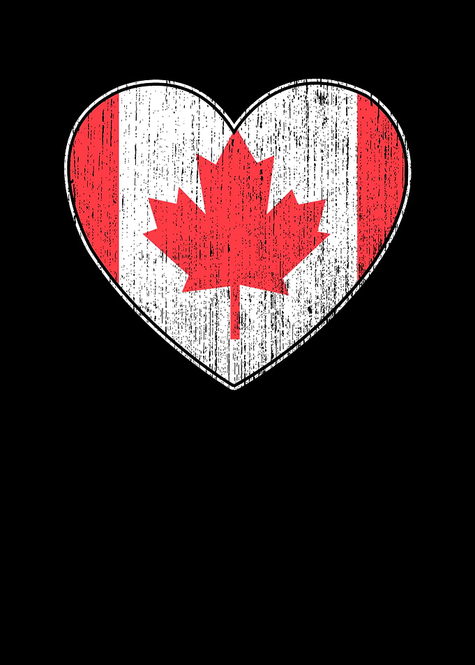 Canada Flag Love Heart