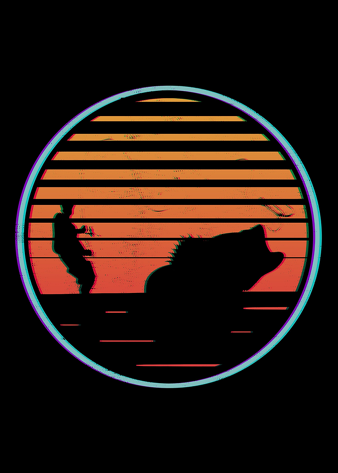 Retro Fishing Fisherman