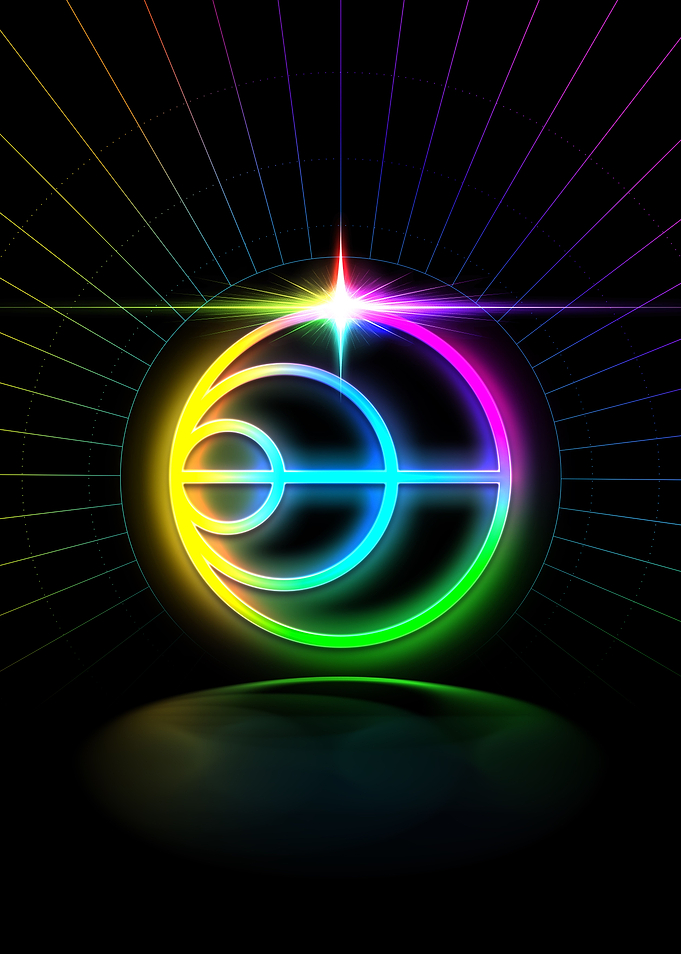 Neon Glyph Mandala Rune